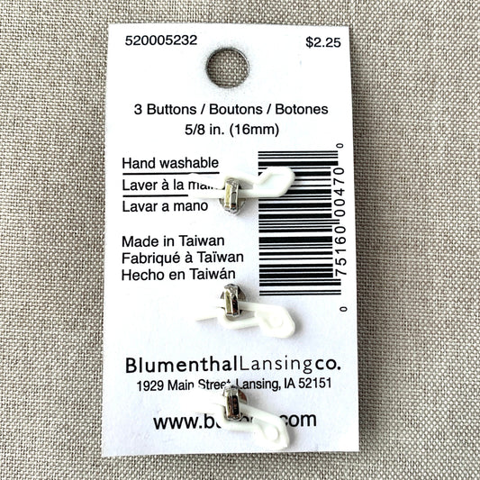 5232 Fancy - Glamour Gems - Shank Button - 16mm - Silver Clear