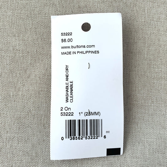 53222 Shell - JHB - 2 Holes - 25mm - Natural