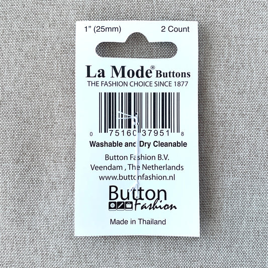 1152 Damask - La Mode - 2 Holes - 25mm - Pink Green