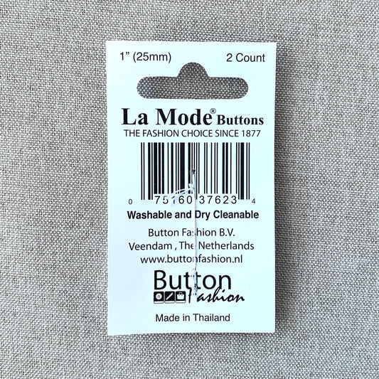 1169 Damask - La Mode - 2 Holes - 25mm - Brown Cream