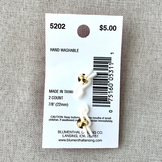 5202 Gold Flower Circle - Glamour Gems - Shank Button - 22mm - Gold Clear