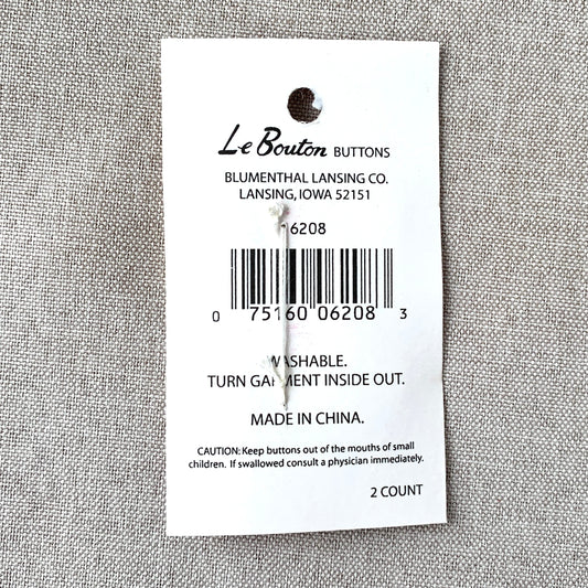 6208 Fish - Le Bouton - 2 Hole Button - Yellow Orange