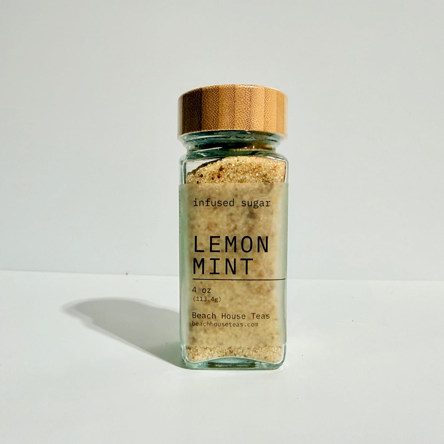 Lemon Mint infused artisan culinary sugar