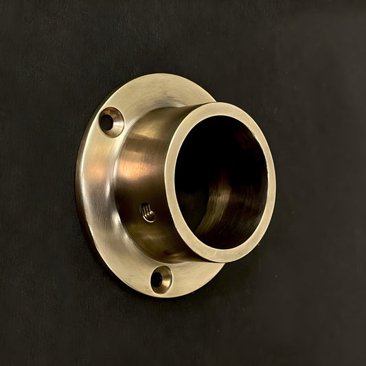 Closet Rod Bracket Set for 1-1/4"- Antique Brass