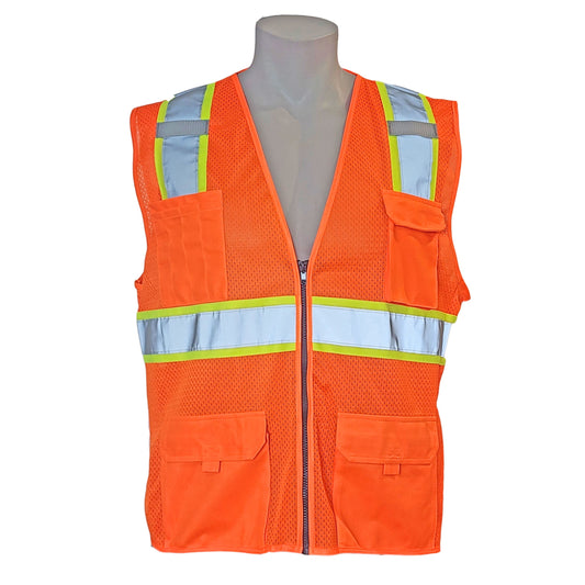 Multi-Pocket High Visibility Safety Vest – Durable and Reflective with 4 Pockets
