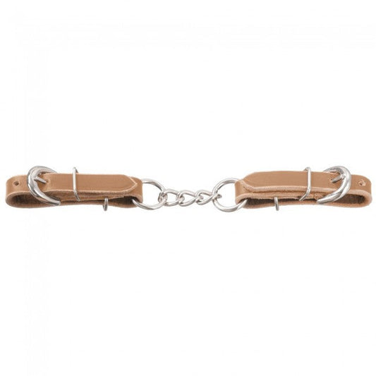 Leather 3 Link Curb Chain
