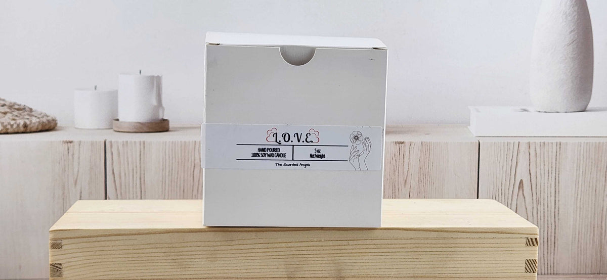 L.O.V.E. Scented 100% Soy Wax Candle - 3 Colors