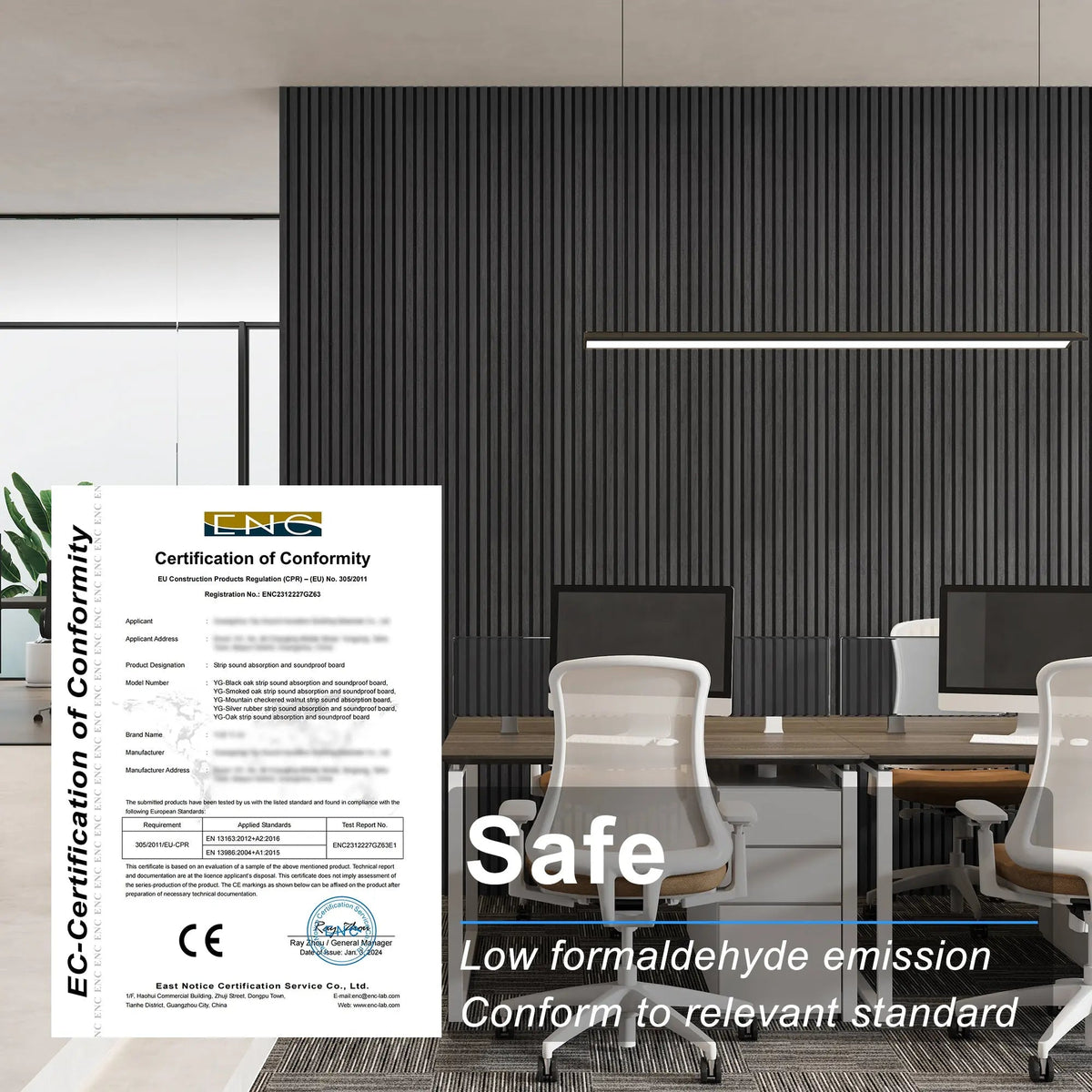 MDF Acoustic Slat Wood Wall Panels