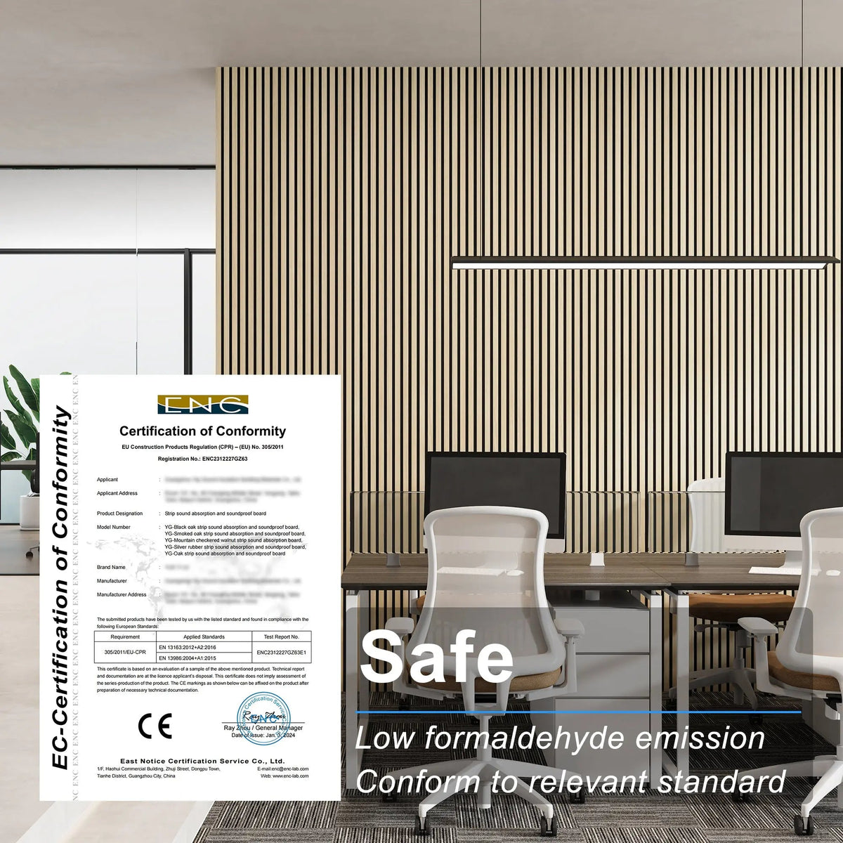 MDF Acoustic Slat Wood Wall Panels