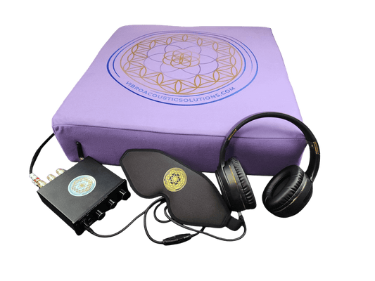 Vibroacoustic Therapy Meditation Cushion bundle with custom amplifier