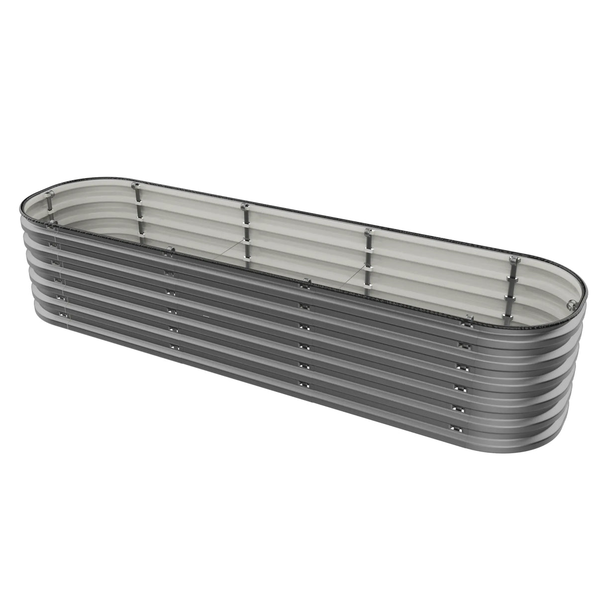 17" Tall 6 In 1 "No Tools Needed" Metal Raised Garden Bed Kit
