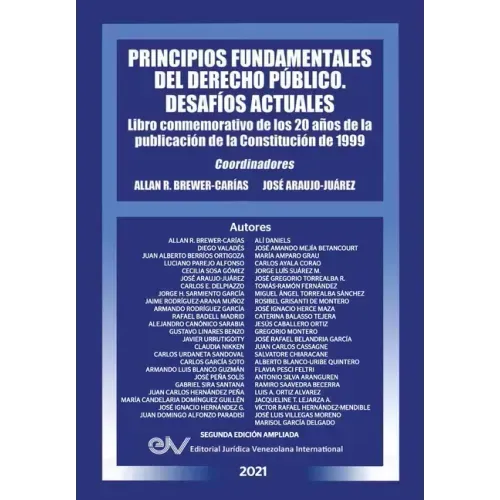 PRINCIPIOS FUNDAMENTALES DEL DERECHO PÚBLICO. DESAFÍOS ACTUALES (Segunda edición ampliada)
