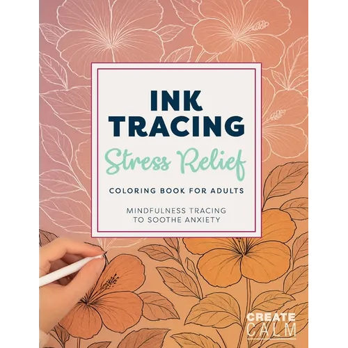 Ink Tracing Stress Relief Coloring Book for Adults