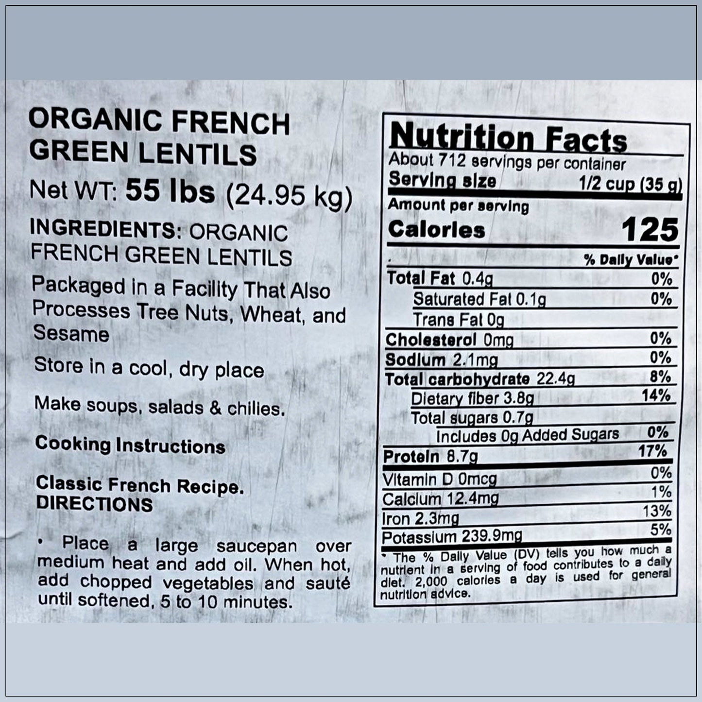 French Green Lentils