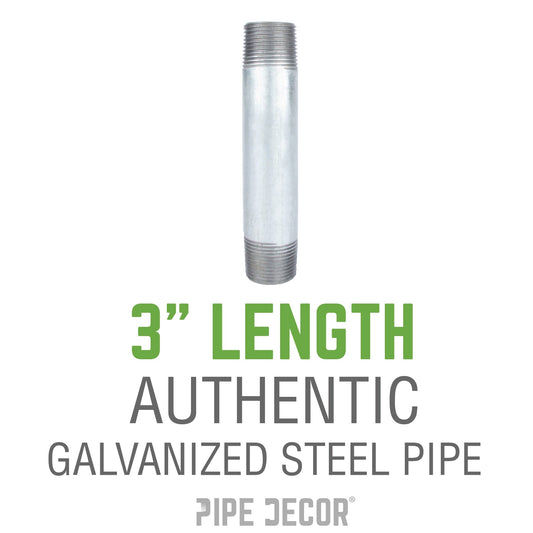 1 1/4 in. x 3 in. Galvanized Pipe
