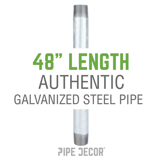 1 in. x 48 in. Galvanized Steel Pipe