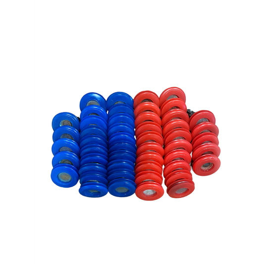 25 Red & 25 Blue Poly Seal With Filter Gladhand 50 PACK | 10017RBF