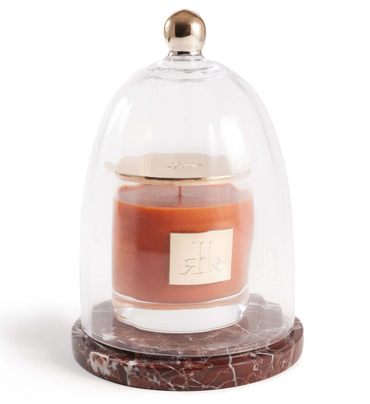 Luxury Crystal Cloche With Rosso Levanto Marble