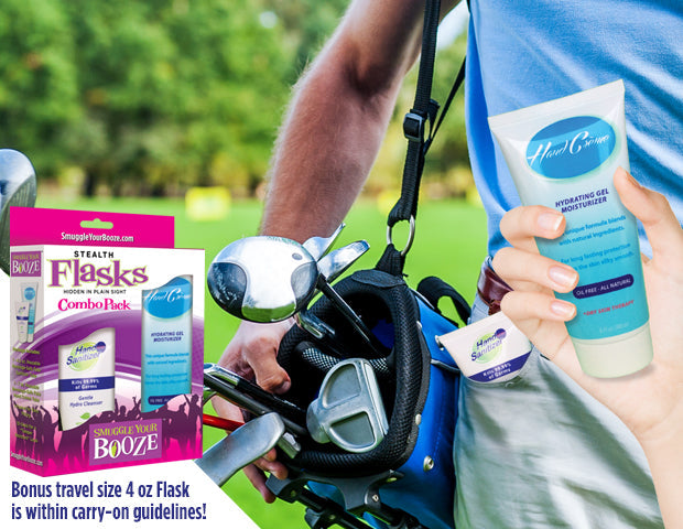 Smuggle Your Booze Hand Creme & Sanitizer Combo Pack Flasks