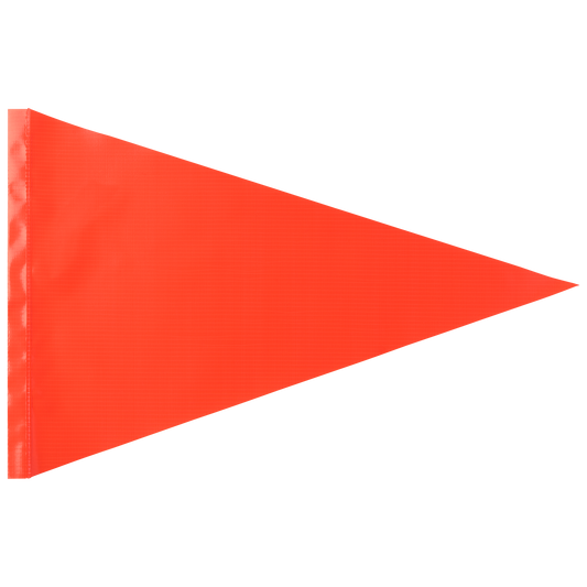 Orange Pennant Triangle Pocket Whip Flag For 1/4" & 5/16" Whips