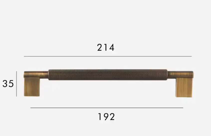 Antique Brass Cabinet Pulls & Knobs - Luxury Knurled Solid Brass Hardware – Industrial Modern Hardware