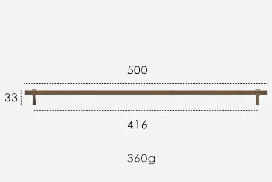 Antique Brass Cabinet Pulls - Modern Solid Brass – Sleek & Durable Drawer Handles