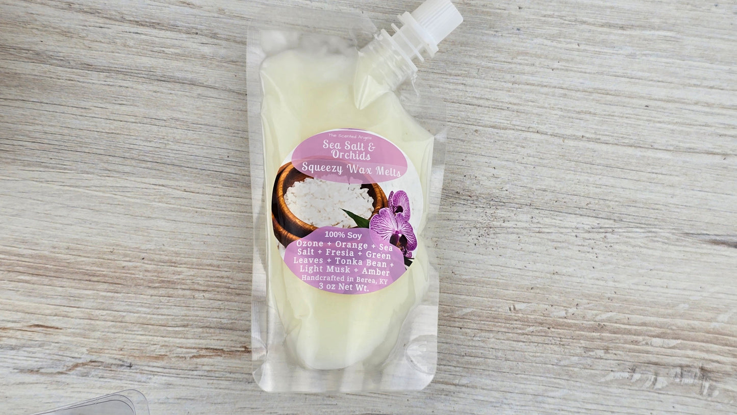 Sea Salt & Orchids Soy Wax Melts (Clamshells & Squeezable Wax)