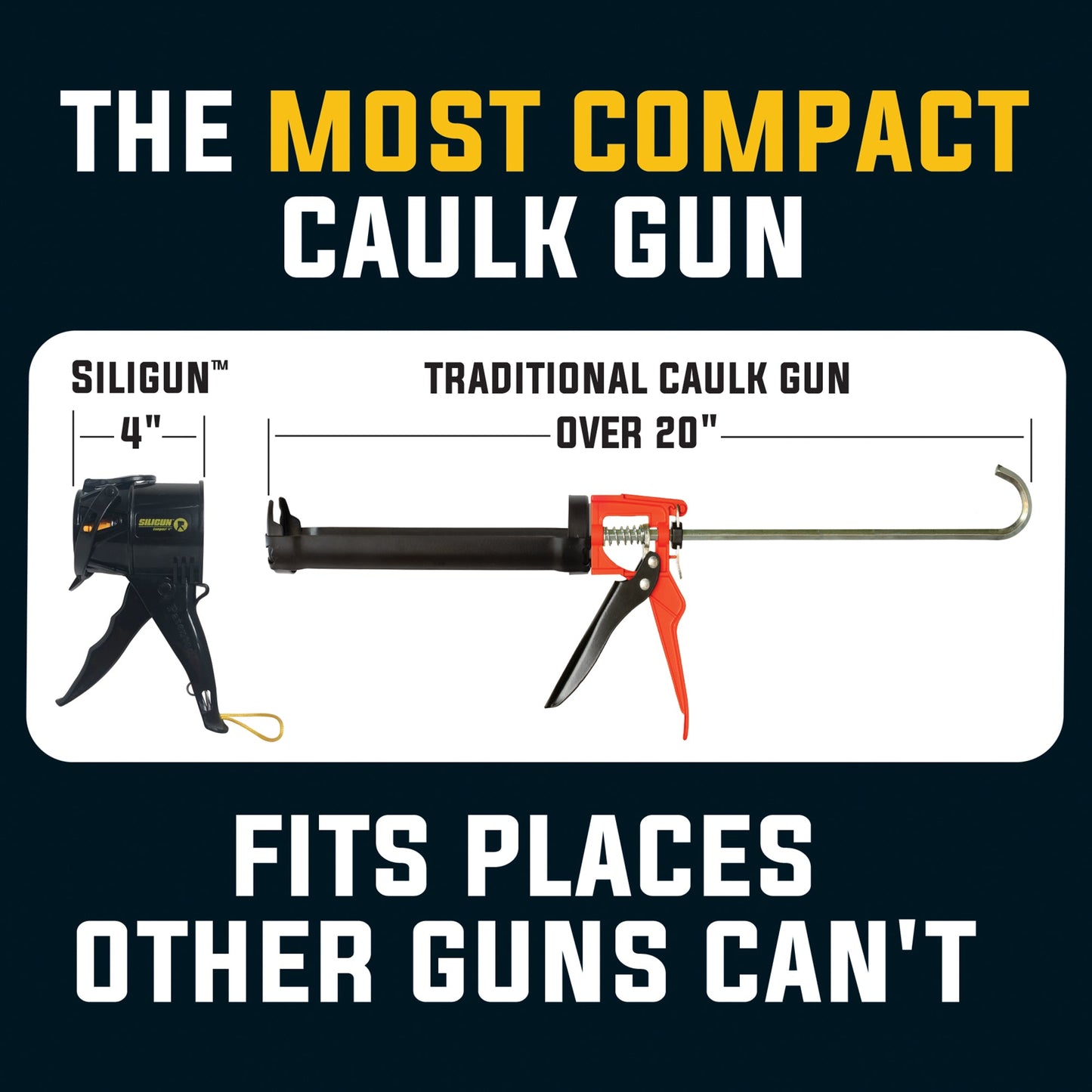 SILIGUN™ Classic Compact 4" Caulking Gun - Scarper Kit