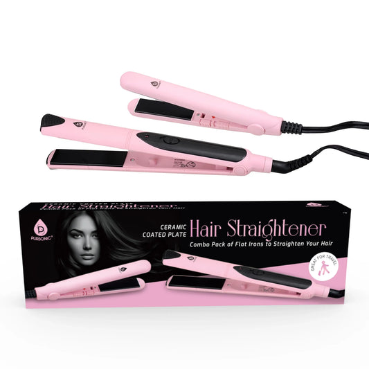Professional Salon Quality Flat Iron Hair Straightener With A Free Travel Straightener - π New Arrivals, Sellers in New York, Products from Pursonic, All Products, π Health + Beauty - Little Red General Store