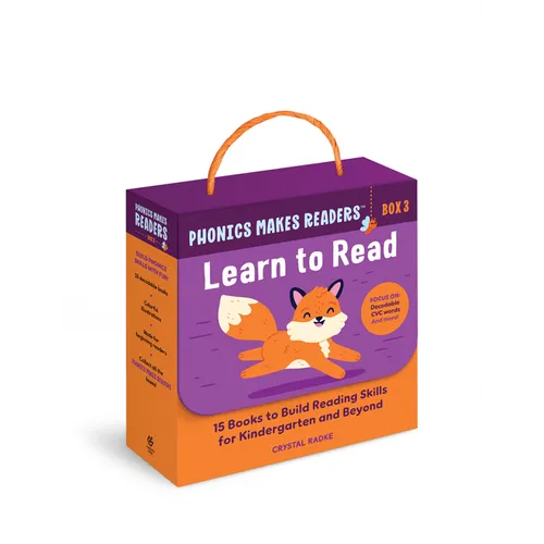 Phonics Makes Readers: Learn to Read Box 3: 15 Books to Build Reading Skills for Kindergarten and Beyond