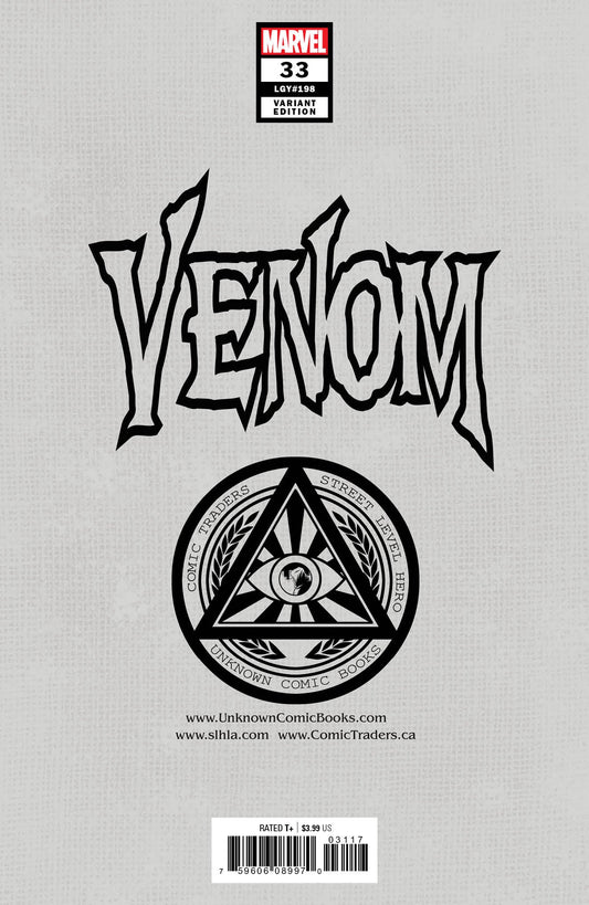 Venom #33 Unknown Comics Will Sliney Exclusive Virgin Var Kib (02/03/2021)