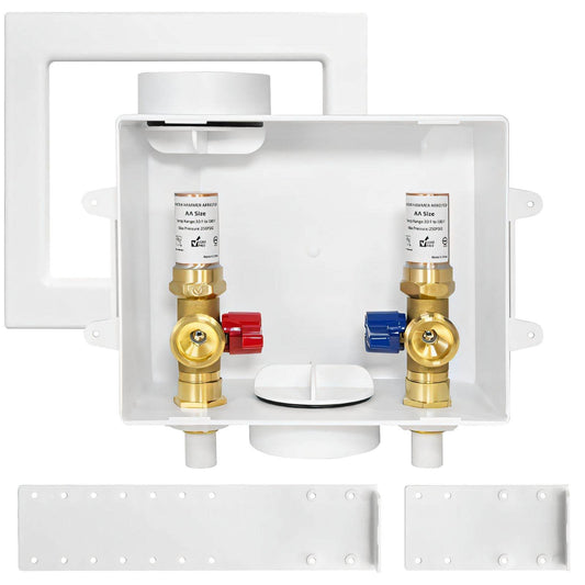 1/2" CPVC PPE Intet, Washing Machine Outlet Box, with Copper Arrestor