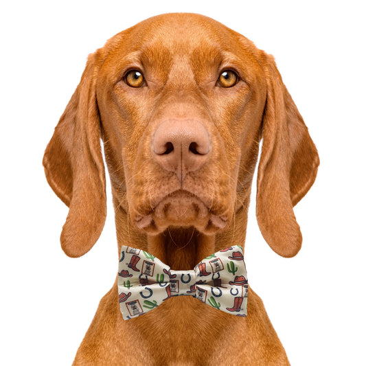 Wanted Country Western Dog Bow Tie