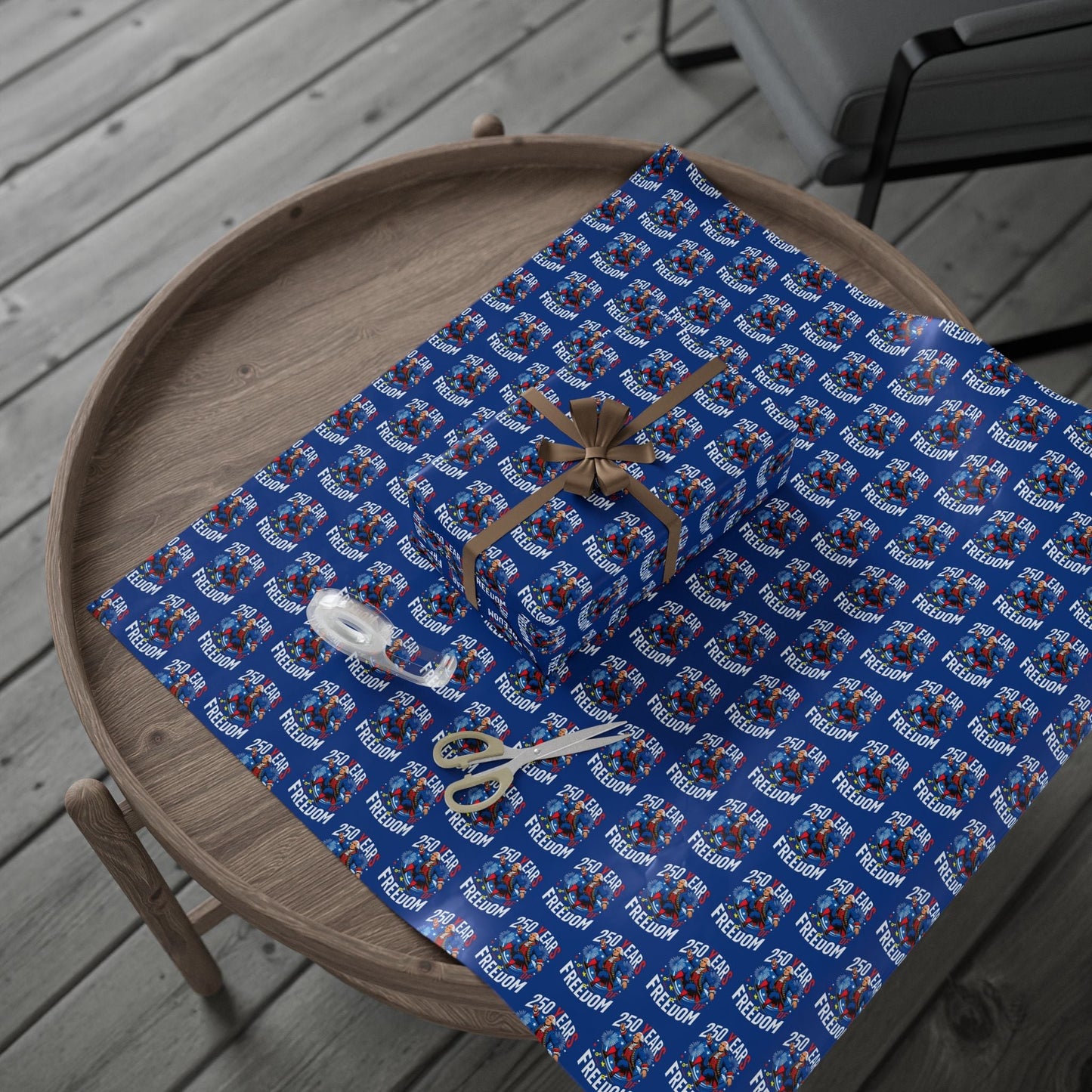 America 250th Anniversary Freedom Custom Wrapping Paper Roll