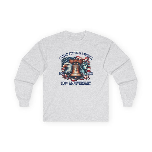 America 250th Anniversary Liberty & Freedom Long Sleeve T-Shirt – 1776–2026 Edition