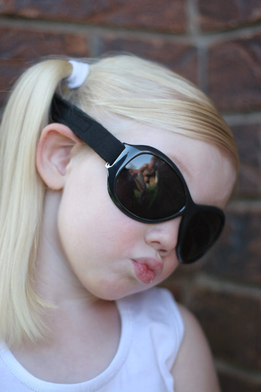 Toddler Wrap Around Sunglasses - Retro Wrap Around - BANZ® Carewear USA - Little Red General Store