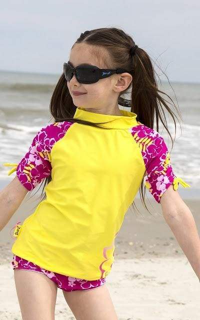 Girls 2 - 6 Short Sleeve Rashguards - BANZ® Carewear USA - Little Red General Store