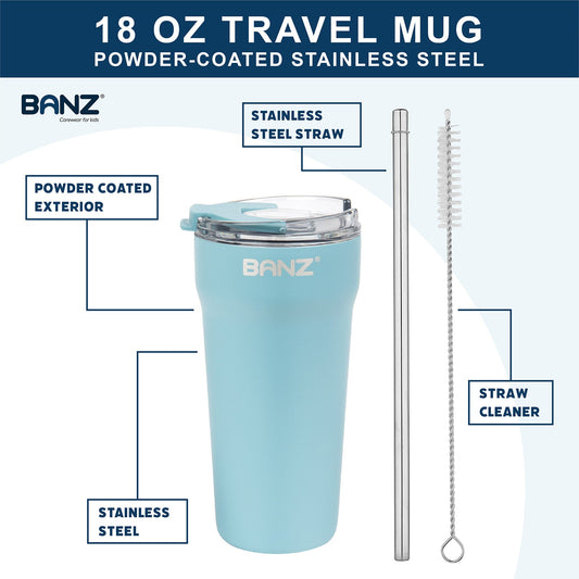 Travel Spill - Proof Travel Cup with Lid 18oz - BANZ® Carewear USA - Little Red General Store