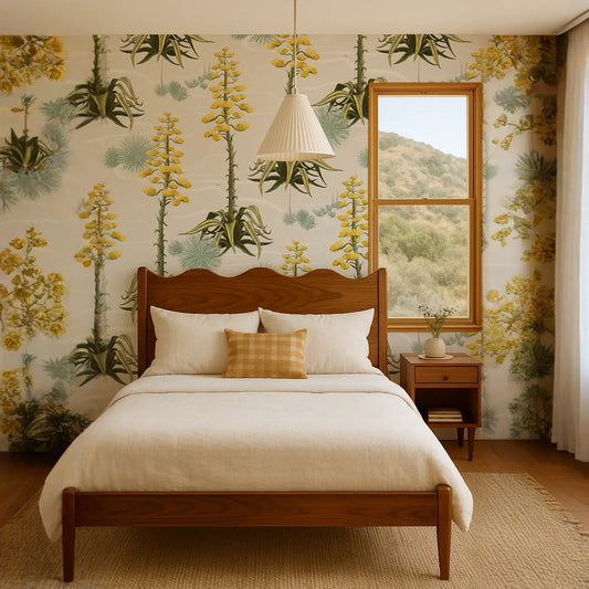 Agave Valley Wallpaper, off-white
