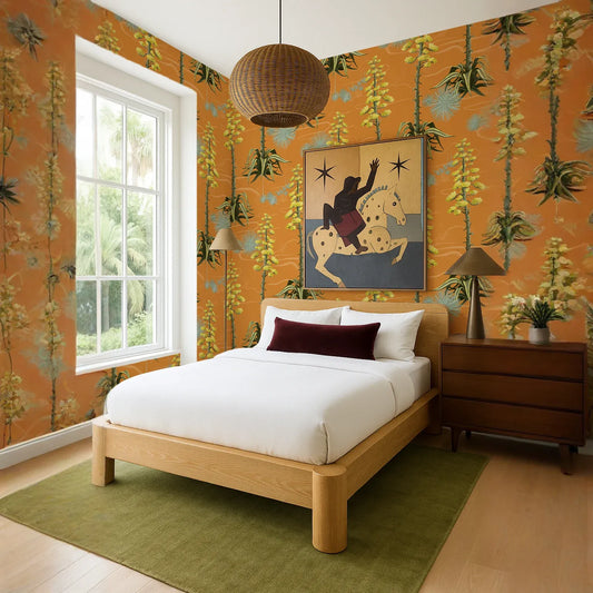 Agave Valley Wallpaper, orange