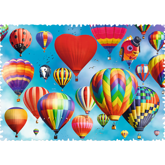 Crazy Shape 600 Piece Jigsaw Puzzles, Colorful balloons, Adult Puzzles, Trefl 11112 - Bridge Toys - Premium Jigsaw Puzzles - Little Red General Store