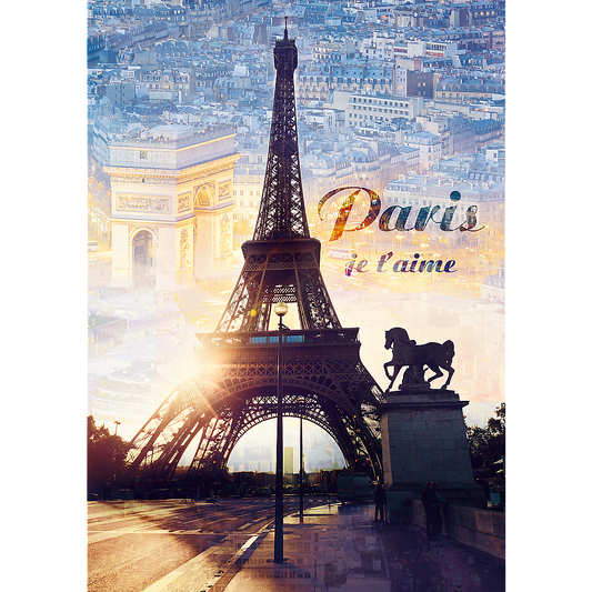 1000 Piece Jigsaw Puzzles, Paris at Dawn Puzzle, France, Puzzle of The Eiffel Tower, Arc De Triumph, Adult Puzzles, Trefl 10394 - Bridge Toys - Premium Jigsaw Puzzles - Little Red General Store