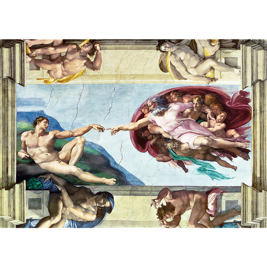 1000 Piece Jigsaw Puzzles Art Collection, The Creation of Adam by Michelangelo, Sistine Chapel, Art Puzzles, Adult Puzzles, Trefl 10590 - Bridge Toys - Premium Jigsaw Puzzles - Little Red General Store