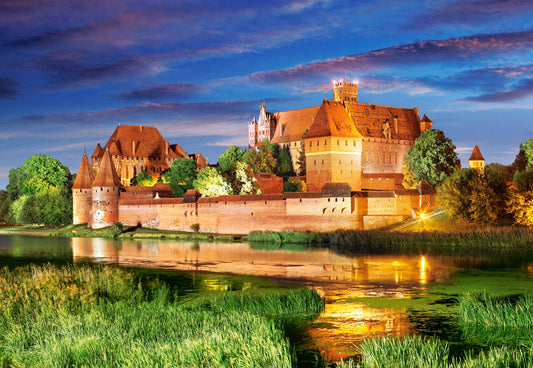 1000 Piece Jigsaw Puzzle, Malbork Castle, Poland, Monastic knighthood' Castle, Adult Puzzle, Castorland C - 103010 - 2 - Bridge Toys - Premium Jigsaw Puzzles - Little Red General Store