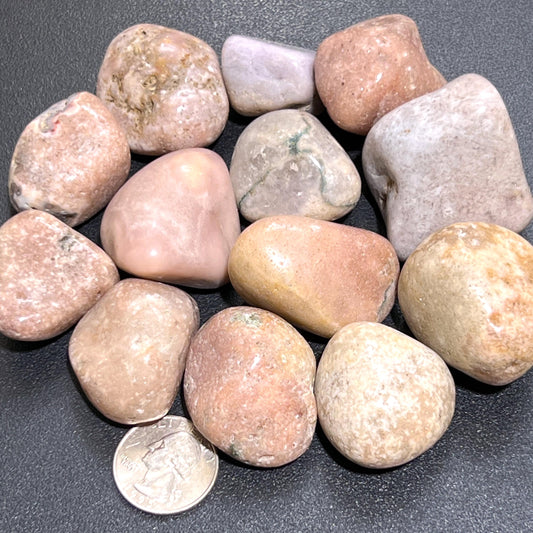Large Pink Amethyst Crystal Tumbled Stones (By The Piece or Pound) Wholesale