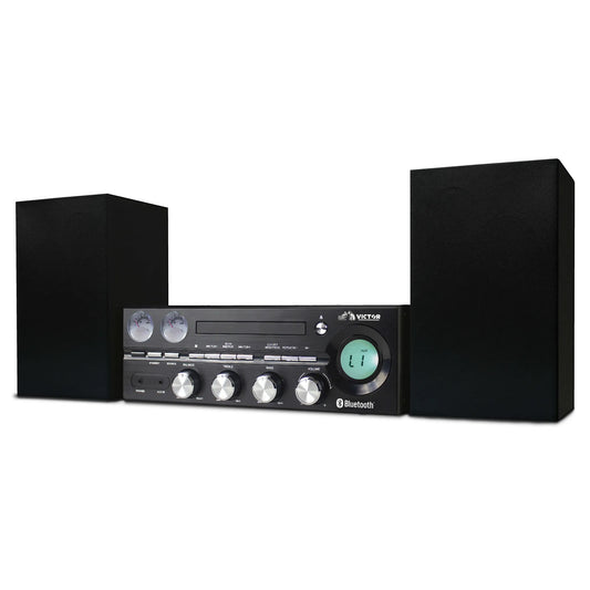 Victor Milwaukee 50W Desktop CD Stereo System w Bluetooth, CD Player & FM Radio - 🆕 New Arrivals, All Products, Products from Jupiter Gear Home, 🖥️ Electronics, 🖥️ Audio Equipment - Little Red General Store