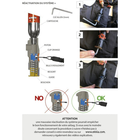 Replacement CO₂ Cartridge – EQUITHÈME Air 2 & Airsafe