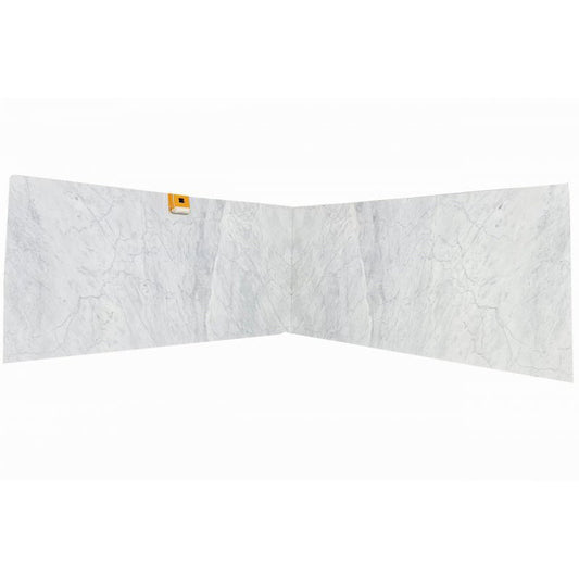 Carrara White Bookmatching Marble Slabs Polished - Livfloors Collection