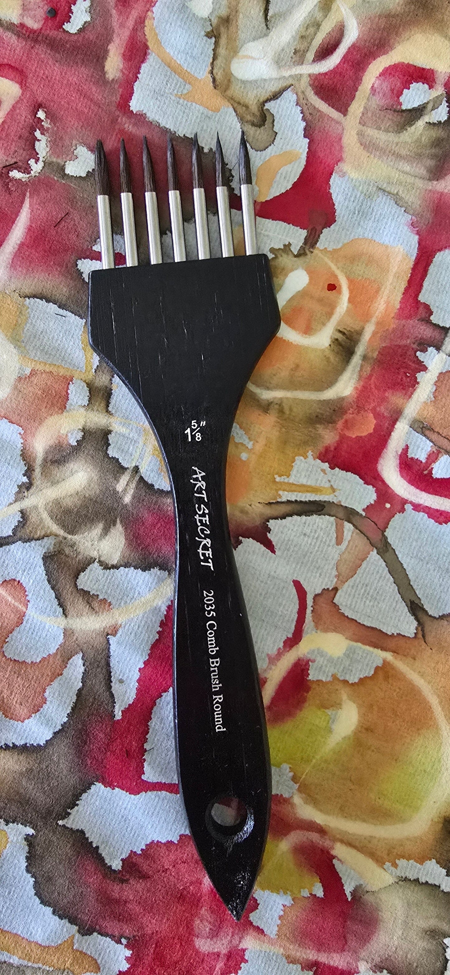 Comb Paintbrush – Flat (1 5/8") and Pointed (1 5/8") Bristle Head