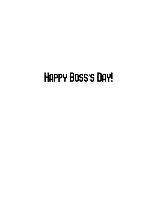 For The Greatest Boss! - Boss Birthday Greeting Card - contact - Little Red General Store